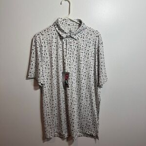 USGA US Open 121st Championship Golf Polo Shirt Mens Large White Novelty